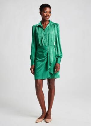 Rochie lungă verde MORGAN femeie