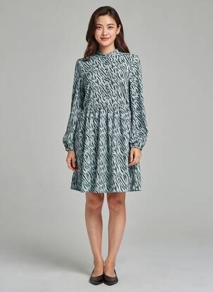 Rochie lungă mâneci lungi mâneci lungi albastru VILA femeie