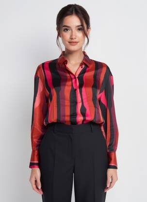 Cămașă guler de bluză roșu VERO MODA femeie