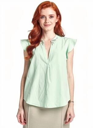 Bluză verde GUESS femeie