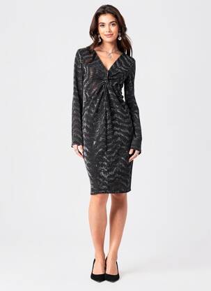 Rochie midi mâneci lungi mâneci lungi negru VERO MODA femeie