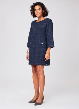 Rochie midi albastru LPB LES PETITES BOMBES  femeie