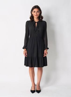 Rochie midi negru MANGO femeie