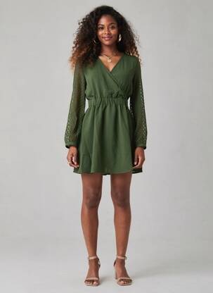 Rochie midi verde ONLY femeie