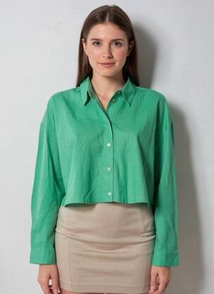 Cămașă verde ONLY femeie