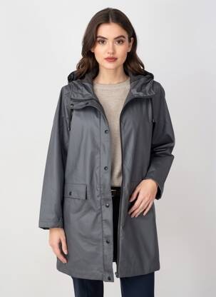 Impermeabil glugă gri închis VERO MODA femeie