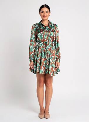 Rochie midi verde JS MILLENIUM femeie