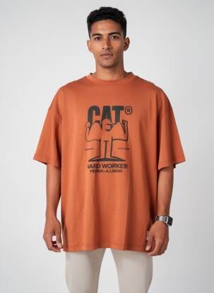 Tricou portocalie CATERPILLAR bărbat