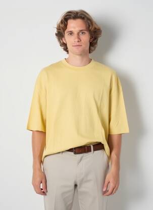 Tricou galben JACK & JONES bărbat