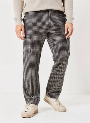 Pantalon chino buzunare talie înaltă albastru OLIVER SPENCER bărbat