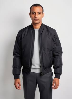 Geacă matlasată mâneci lungi fără glugă negru CALVIN KLEIN bărbat