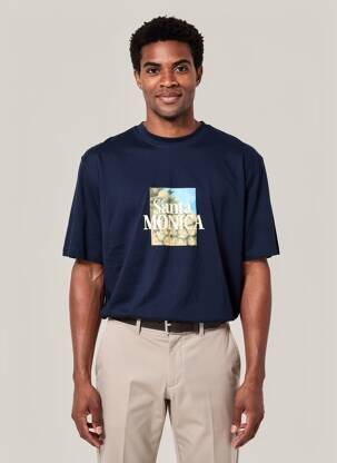 Tricou albastru JACK & JONES bărbat