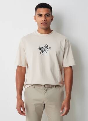 Tricou mâneci scurte mâneci scurte bej JACK & JONES bărbat