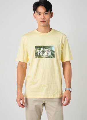 Tricou galben JACK & JONES bărbat