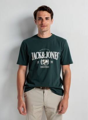 Tricou verde JACK & JONES bărbat