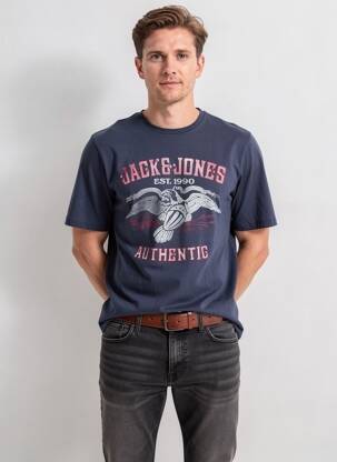 Tricou albastru JACK & JONES bărbat