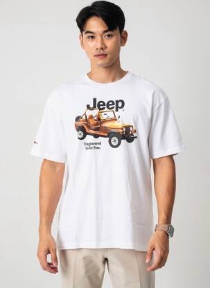 Tricou alb JACK & JONES bărbat