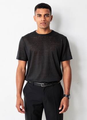 Tricou negru MANGO bărbat