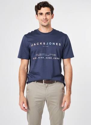 Tricou mâneci scurte mâneci scurte albastru JACK & JONES bărbat