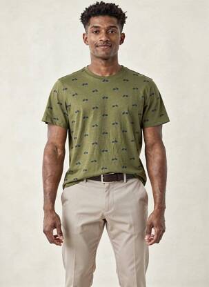 Tricou verde PETROL INDUSTRIES bărbat