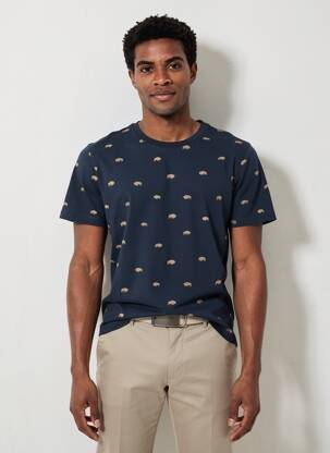 Tricou albastru PETROL INDUSTRIES bărbat