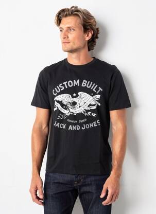 Tricou negru JACK & JONES bărbat