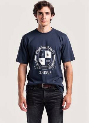 Tricou albastru JACK & JONES bărbat