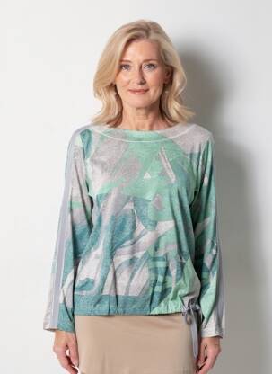 Tricou mâneci lungi mâneci lungi verde OLSEN femeie