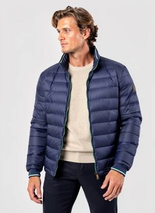 Geacă matlasată mâneci lungi fără glugă albastru RALPH LAUREN bărbat