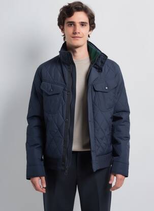 Geacă matlasată mâneci lungi fără glugă albastru RALPH LAUREN bărbat