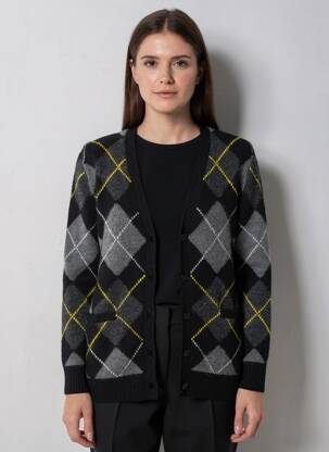 Vestă cu mâneci lungi strânsă pe partea de jos gri RALPH LAUREN femeie