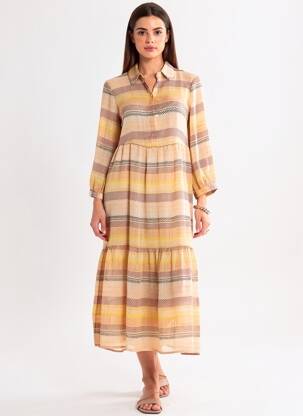 Rochie lungă portocalie VERO MODA femeie