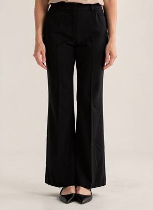Pantalon evazat elasticitate talie înaltă negru BARBARA BUI femeie