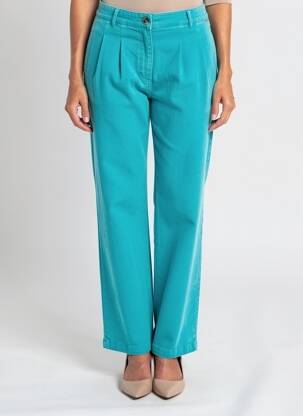 Pantalon drept elasticitate talie înaltă albastru AGATHE & LOUISE femeie