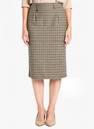 Fustă midi talie cu cleme negru AGATHE & LOUISE femeie