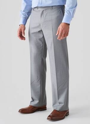 Pantalon chino țesătură melanj talie înaltă gri BRÜHL bărbat