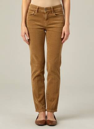 Pantalon slim elasticitate maro CIMARRON femeie
