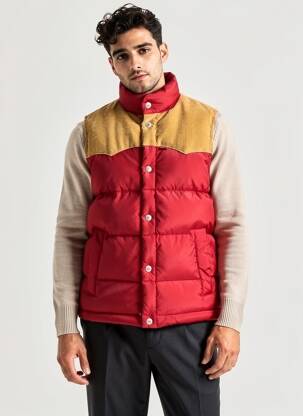 Geacă matlasată buzunare fără glugă roșu LEVI'S bărbat