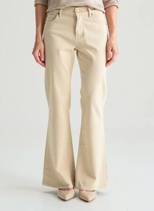 Pantalon evazat elasticitate mărime normală bej 7 SEASONS femeie