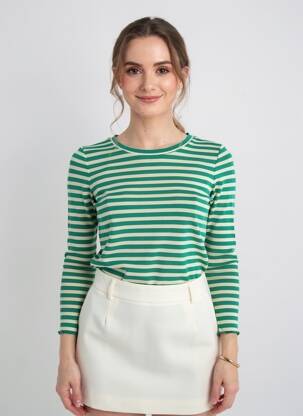 Pulover croială cambrată mâneci lungi verde STREET ONE femeie