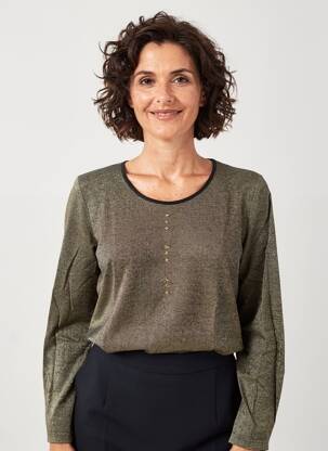 Tricou mâneci lungi mâneci lungi verde MERI & ESCA femeie