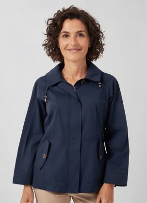Parka fără glugă fără glugă albastru CONCEPT K femeie