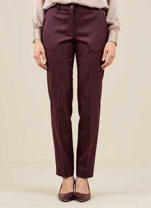 Pantalon slim talie înaltă talie înaltă violet CHRISTIAN MARRY femeie