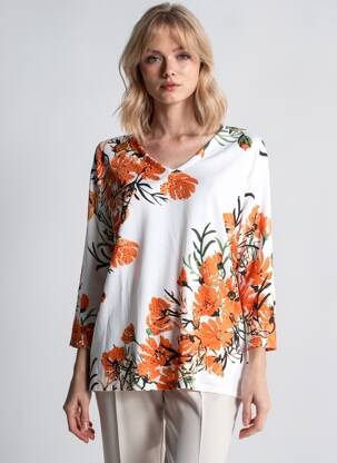 Tricou mâneci lungi mâneci lungi alb PAPAREIL femeie