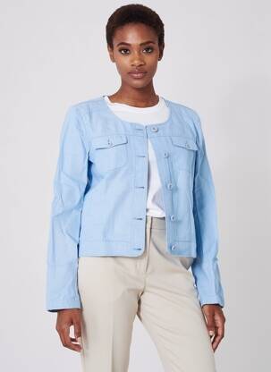 Jachete casual guler rotund albastru SAINT JAMES femeie