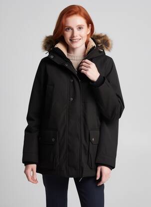 Parka mâneci lungi cu glugă negru VOLCOM femeie