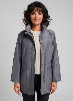 Parka mâneci lungi fără glugă gri KJBRAND femeie