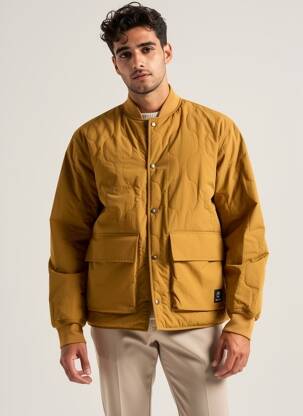 Geacă matlasată mâneci lungi fără glugă galben TIMBERLAND bărbat