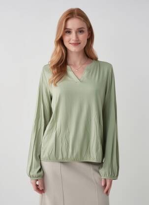 Tricou mâneci lungi mâneci lungi verde RAGWEAR femeie