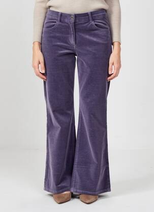 Pantalon evazat elasticitate mărime normală violet EAST DRIVE femeie